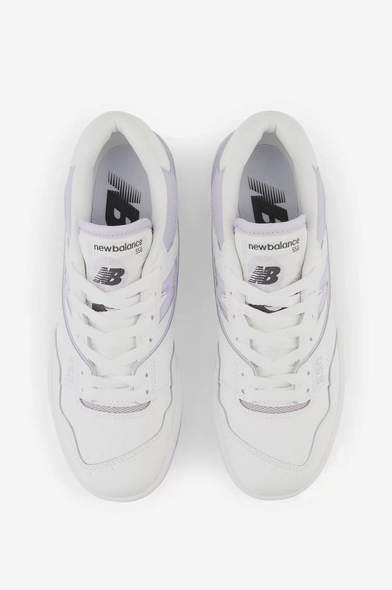 New Balance BBW550BV - White with Grey Violet