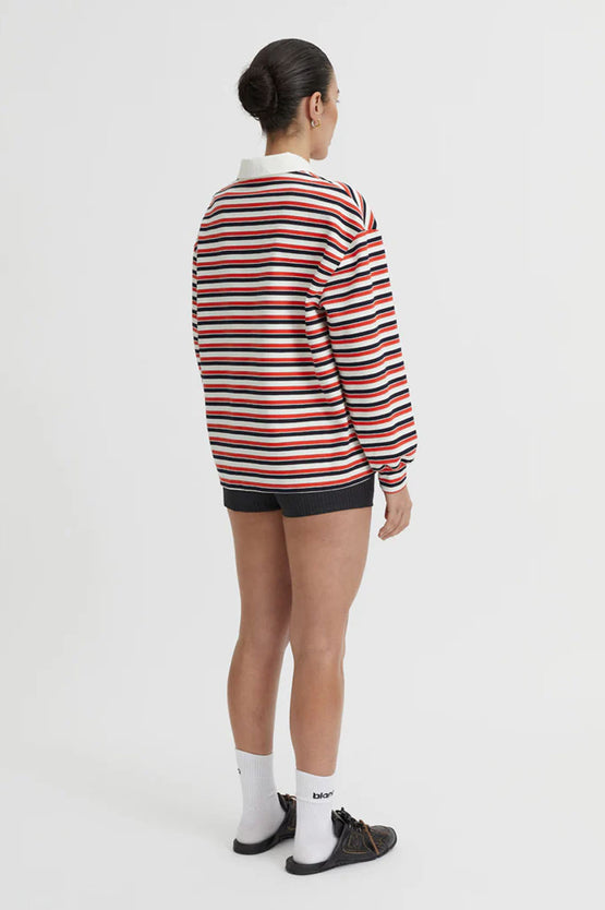 Blanca Ellie Polo Top - Red