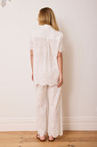 Caitlin Crisp SS Crisp Shirt - White Broderie