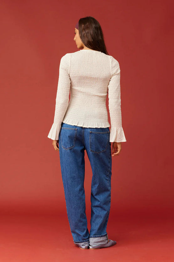 Ruby Trulli Tie LS - Vanilla