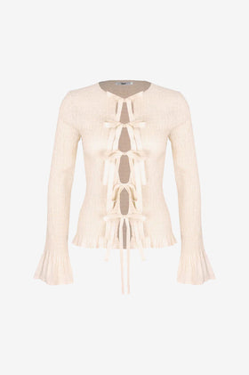 Ruby Trulli Tie LS - Vanilla