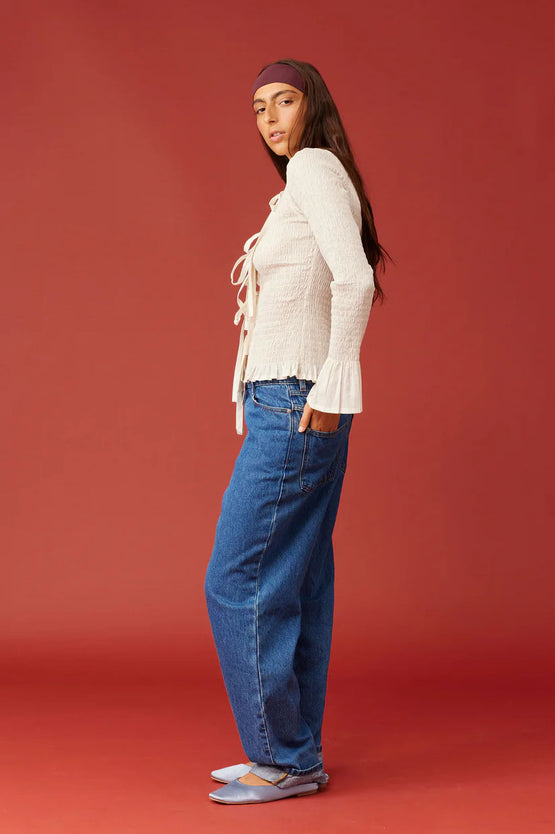 Ruby Trulli Tie LS - Vanilla