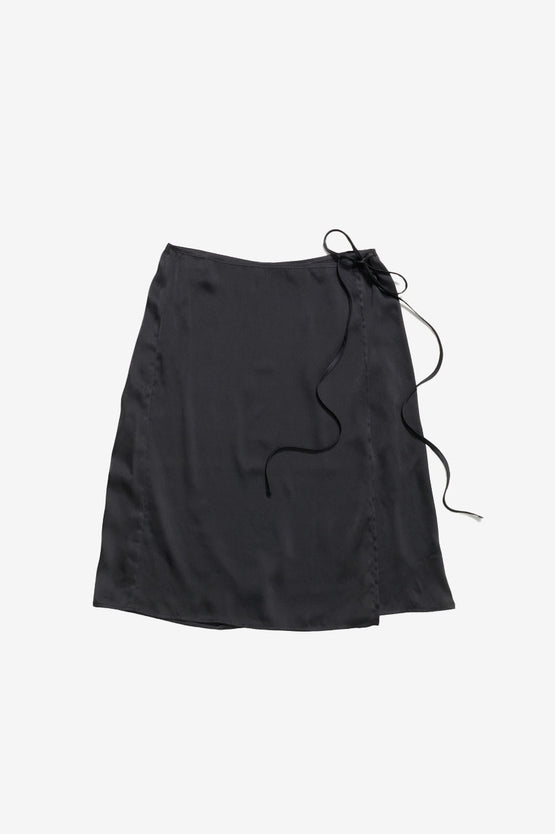 Permanent Vacation Axis Wrap Skirt - Black