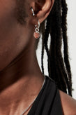 Stolen Girlfriends Club Love Anchor Earrings - Silver Orange Citrine