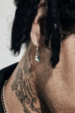Stolen Girlfriends Club Shield Anchor Earrings - Silver