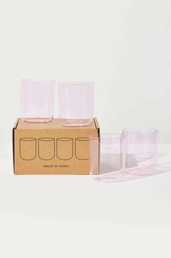 House Of Nunu Belly Cups Set Of 4 - Pink