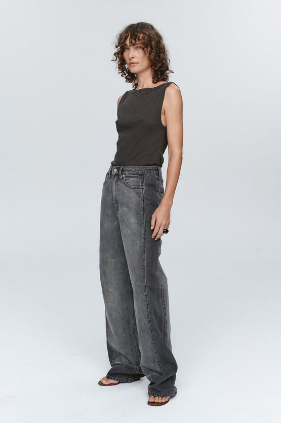 Marle Border Jean - Stone