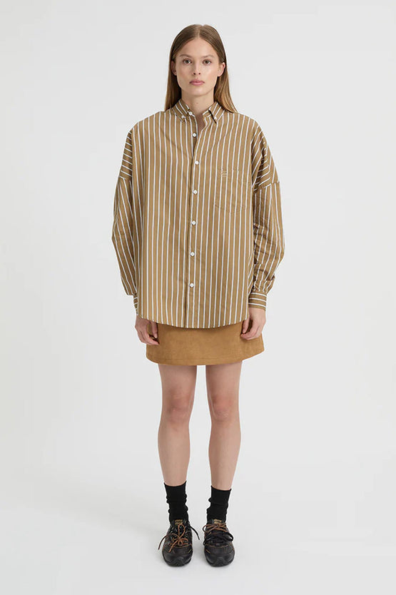 Blanca Callum Shirt - Camel/White