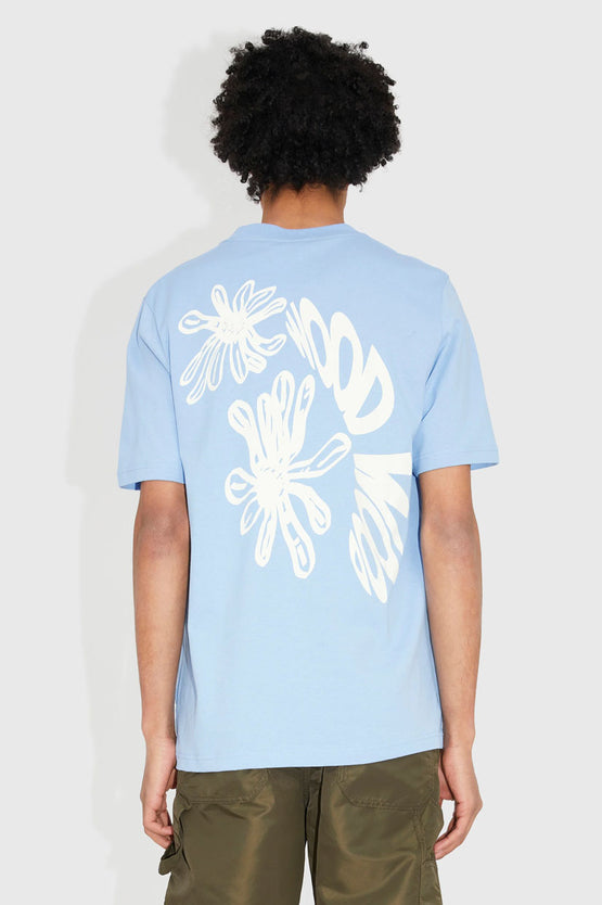 Wood Wood Bobby Flowers T-Shirt - Cloudy