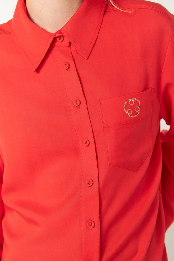 Sylvester Coco Shirt - Poppy