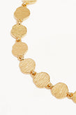 By Charlotte Woven Light Coin Bracelet - Gold