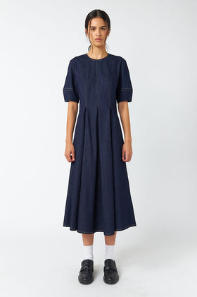 Sylvester Denim Godget Dress - Blue