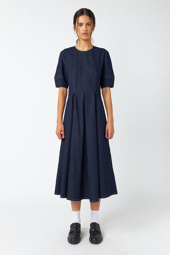 Sylvester Denim Godget Dress - Blue