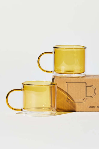 House Of Nunu Double Trouble Cup Set - Yellow