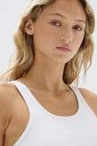 Assembly Drew Rib Tank - White