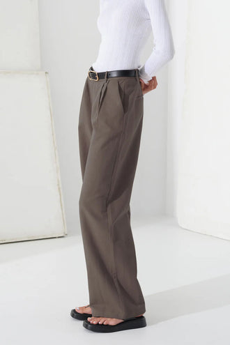 Commoners Womens Linen Trouser - Dust