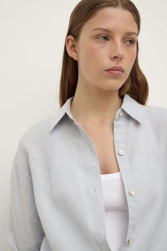 Assembly Everyday Linen LS Shirt - Cloud