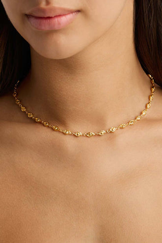 By Charlotte Lucky Eyes Choker - Gold