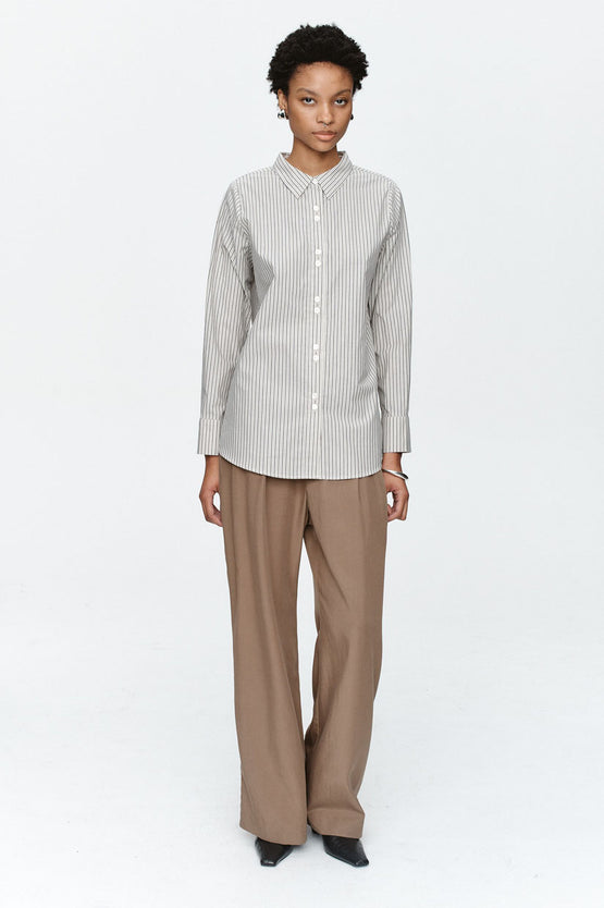 Marle Foundations Shirt - Eucalyptus Stripe