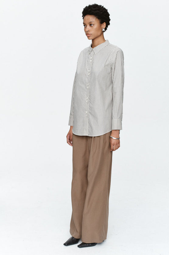 Marle Foundations Shirt - Eucalyptus Stripe