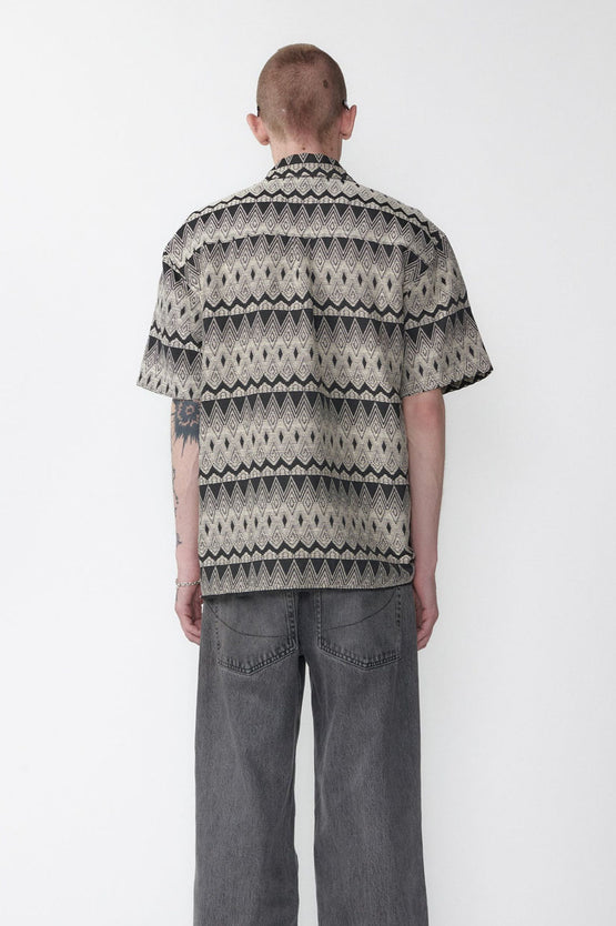 Beach Brains Frayed SS Shirt - Woven