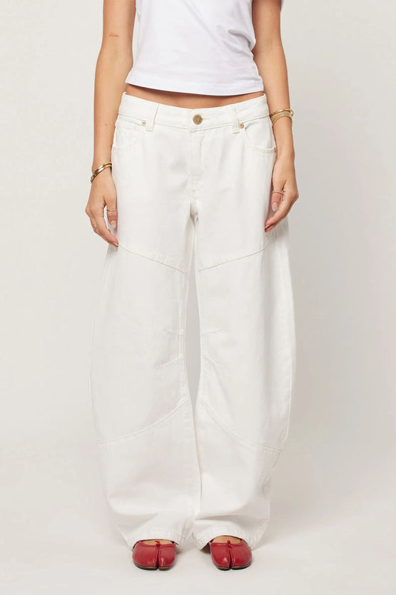 A Brand 99 Barrel Jean - White Gold