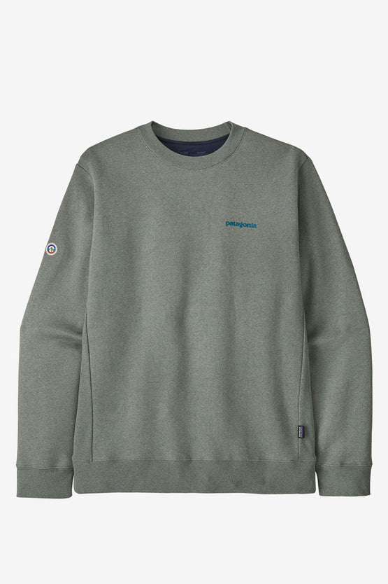 Patagonia Fitz Roy Icon Crew - Sleet Green