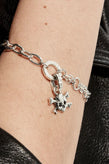 Stolen Girlfriends Club Jolly Roger Charm - Silver