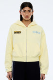Ena Pelly Sports Zip Through Hood - Lemon