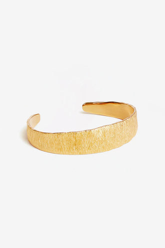 By Charlotte Woven Light Cuff - Gold