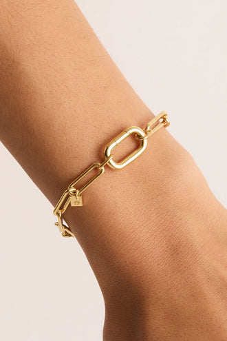 By Charlotte With Love Annex Link Bracelet 16.5CM - Gold