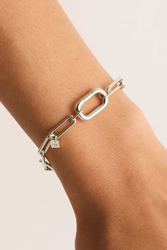 By Charlotte With Love Annex Link Bracelet 17cm - Silver