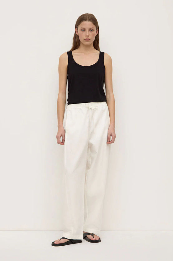 Assembly Loxley Cotton Blend Pant - White