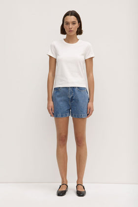 Assembly Lyla Cap Sleeve Tee - White