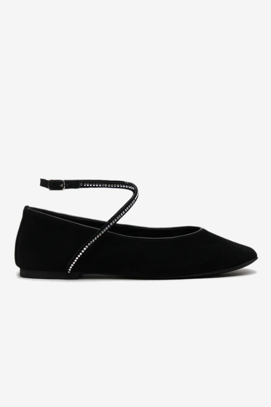La Tribe Maggie Flat - Black / Crystal