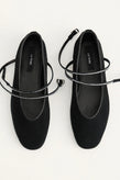 La Tribe Maggie Flat - Black / Crystal