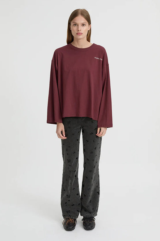 Blanca Mandy Tee - Burgundy