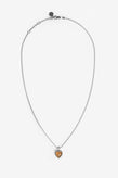 Stolen Girlfriends Club Love Claw Necklace - Silver Orange Citrine