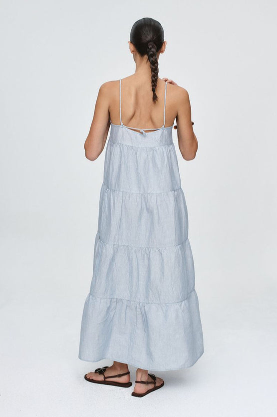 Marle Ophelia Dress - Bleu Stripe