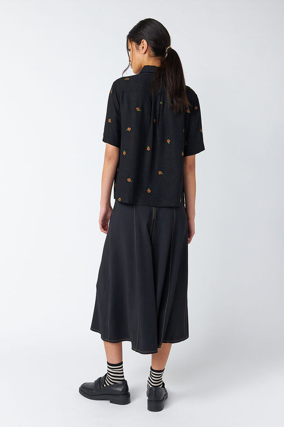 Sylvester Pansy Shirt - Black