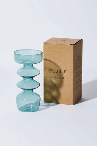 House Of Nunu Pebble Vase - Teal