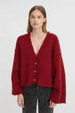 Blanca Pepa Cardigan - Burgundy