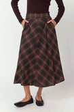 Sylvester Plaid Skirt - Mocha