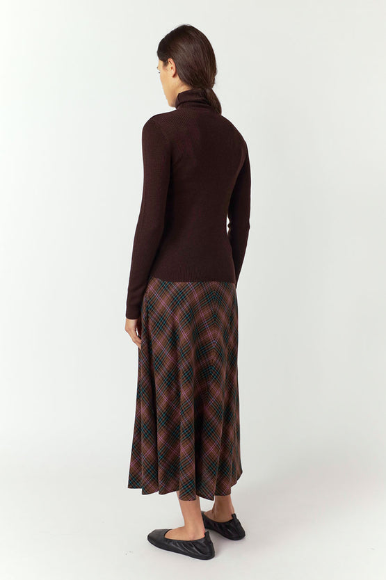Sylvester Plaid Skirt - Mocha