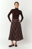 Sylvester Plaid Skirt - Mocha