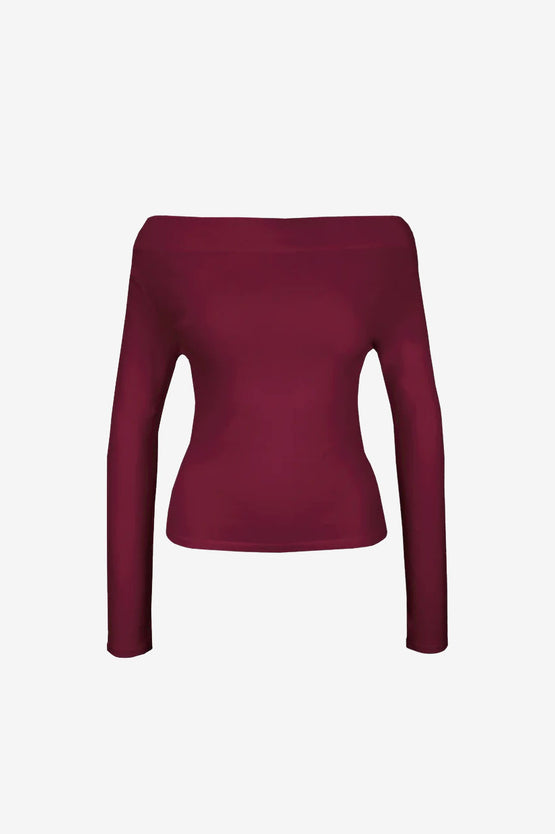 Ruby Emma Knit LS - Deep Plum