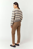 Sylvester Riley Stripe Jumper - Porcelain