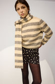Sylvester Riley Stripe Jumper - Porcelain