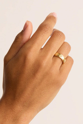 By Charlotte I Am Loved Spinning Mediation Ring - Gold