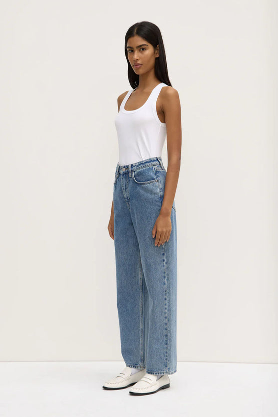 Assembly Robyn Scoop Neck Rib Tank - White